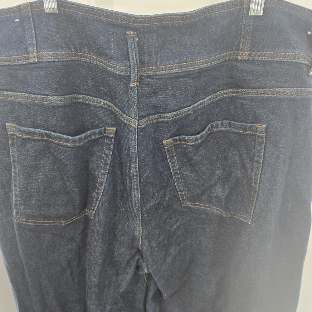 Lane Bryant Dark Blue Ultra High-Rise Signature Fit Wide Leg Jeans 24 Long - Picture 7 of 14